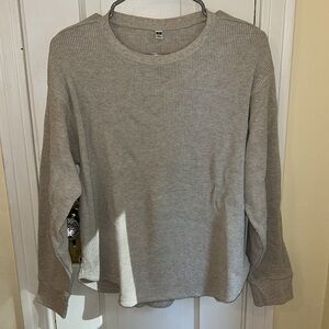 UNIQLO thermal waffle shirt